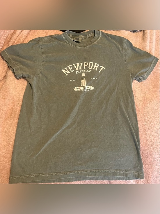 Newport Other - Newport Olive Green Nautical Graphic Short Sleeve Tee